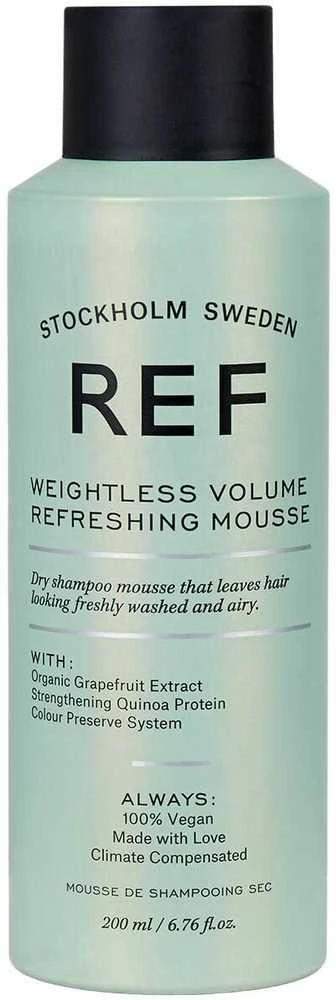 REF Weightless Apimties suteikiantis Refreshing Putos Sausas šampūnas, 200 ml