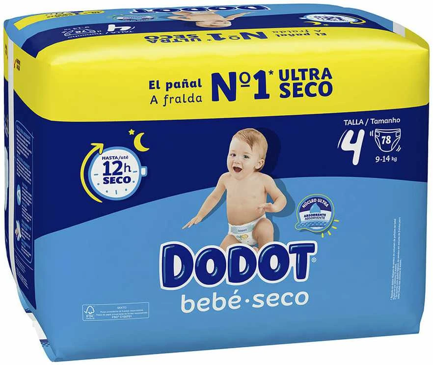 Dodot Etapas T4 Pañales 9-14 Kg 78 U