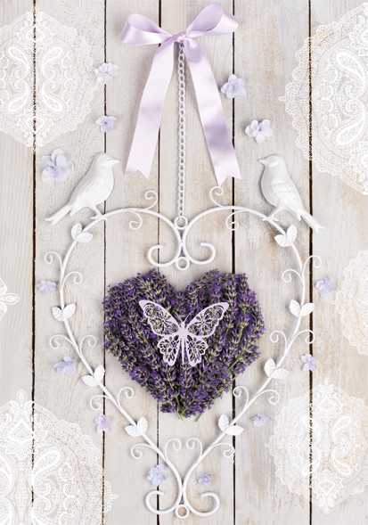 Segtuvas elastinis, A/4, „Colored Heart“