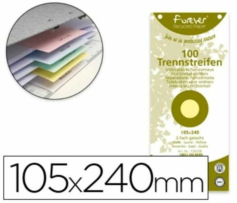 Exacompta spalvoti dokumentų skirtukai 105x240 mm