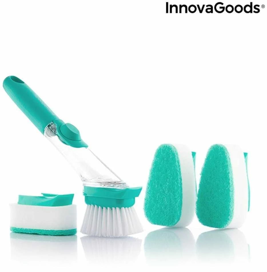 Šveitimo šepetys su rankena ir muilo dozatoriumi Cleasy InnovaGoods