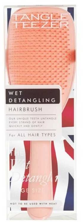 Plaukų šepetys Tangle Teezer Large Wet Detangler Peach, persiko spalvos