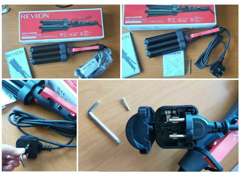 REVLON plaukų bangų formavimo žnyplės su 3 dideliais voleliais, iki 190 °C, RVIR3056UKE