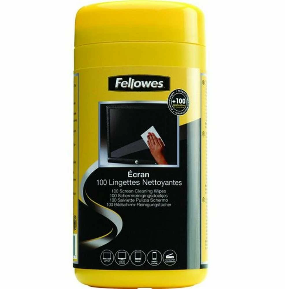 Valiklis Drėgnos servetėlės ekranų valymui Fellowes, 100 vnt. 0401-001