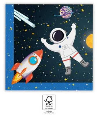 Globos Europe Bv Nežinomas Popierinės servetėlės ROCKET, 330 mm x 330 mm, 20 vnt.