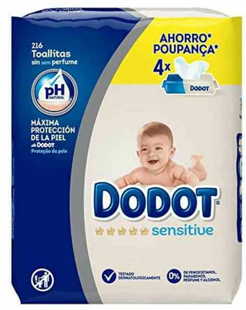 Servetėles Sensitive PH Dodot 216 uds