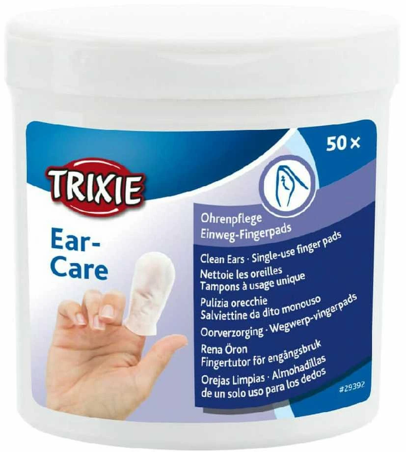TRIXIE Antpirščiai ausų priežiūrai, 50 vnt.