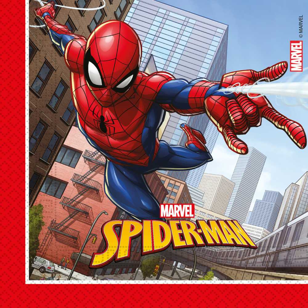 GoDan Spiderman popierinės servetėlės 33x33cm 20vnt