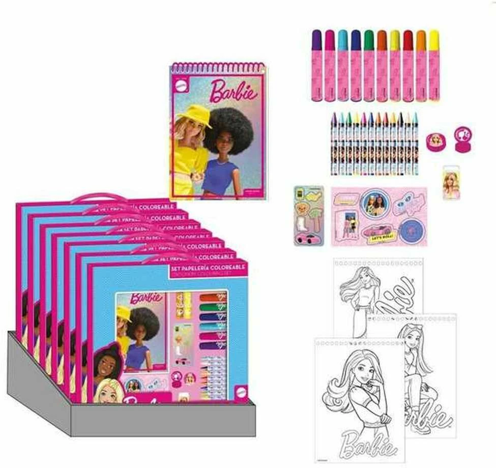 CERDÁ Barbie colouring stationery set