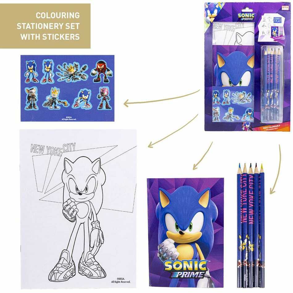 Sonic Ežiuko kanceliarijos rinkinys
