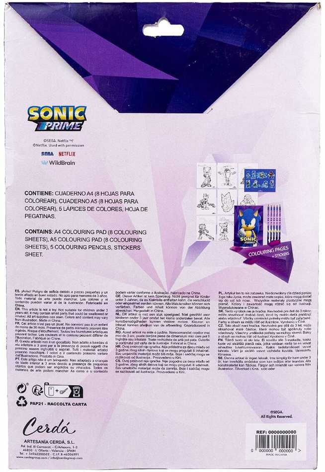 Sonic Ežiuko kanceliarijos rinkinys