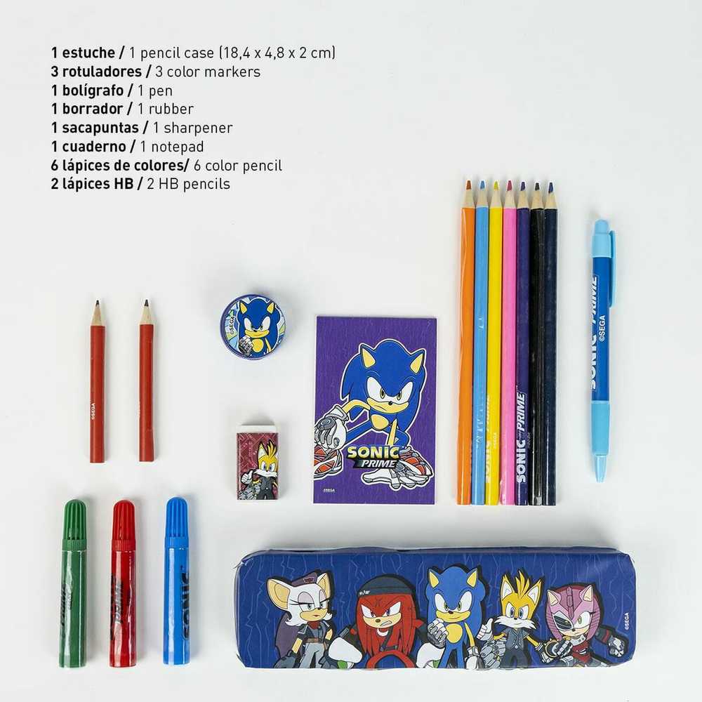 CERDÁ Sonic Prime colouring stationery set