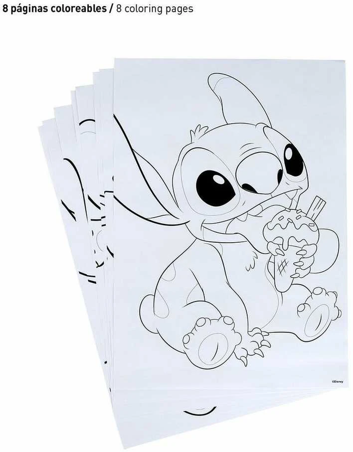 CERDÁ Disney Stitch colouring stationery set