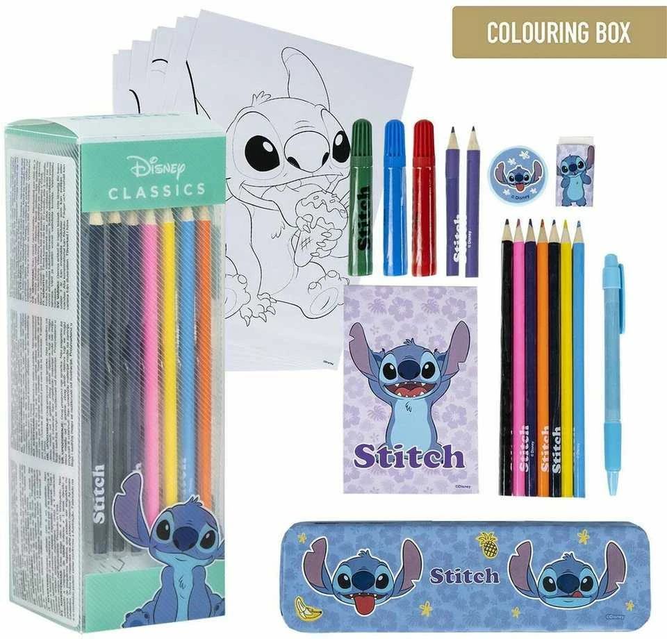 CERDÁ Disney Stitch colouring stationery set
