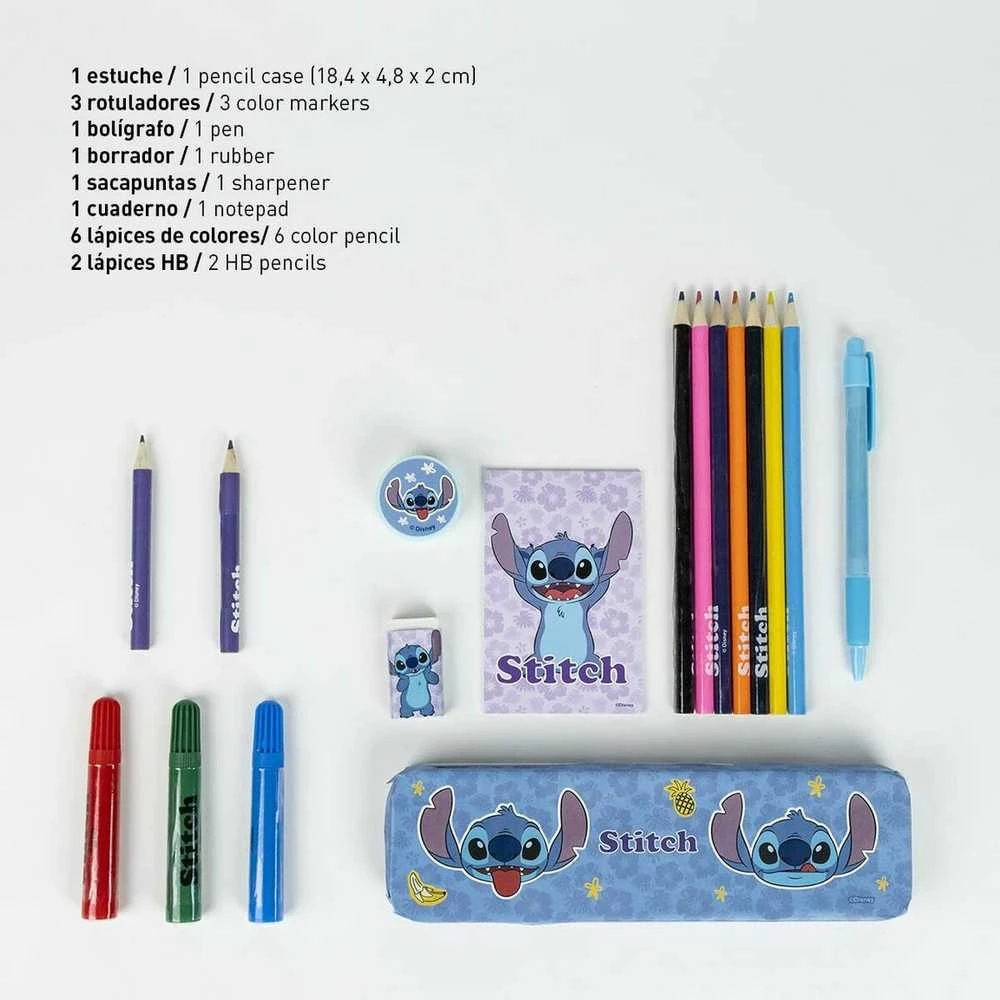CERDÁ Disney Stitch colouring stationery set