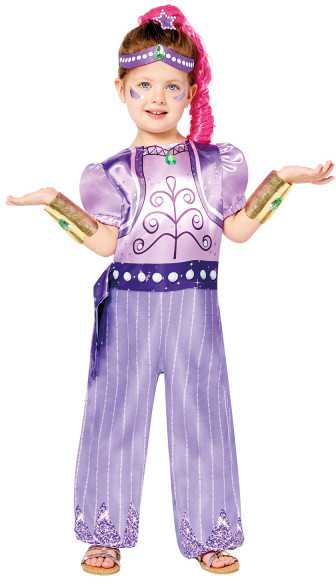 „Shimmer and Shine“ violetinis kostiumas 4-6 metų vaikams