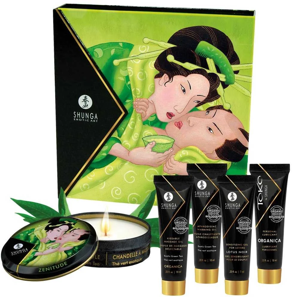 Geisha Secret Kit Exotic Green Tea masažo rinkinys