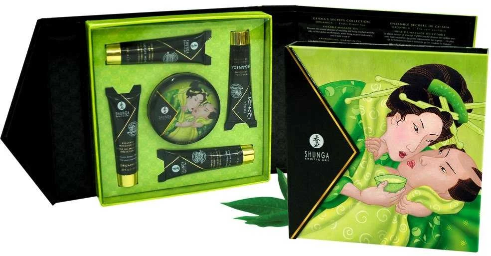 Geisha Secret Kit Exotic Green Tea masažo rinkinys