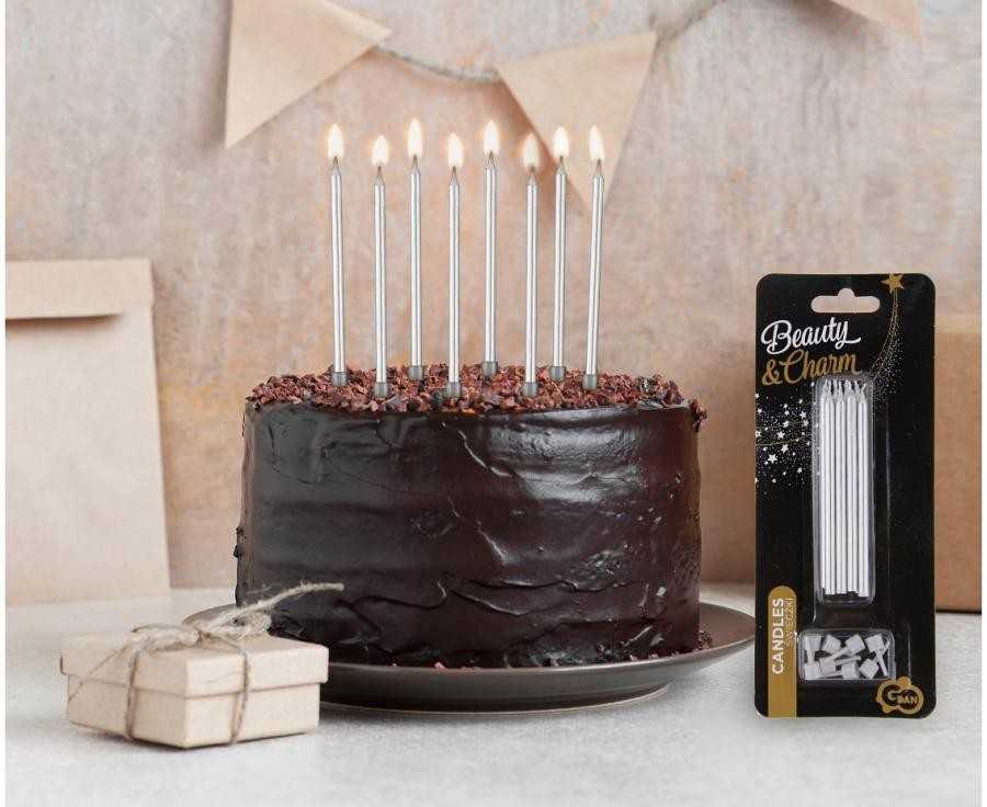GoDan GIMTADIENIO ŽVAKĖS SIDABRINĖS 10CM PAKUOTĖS 8Vnt B/C