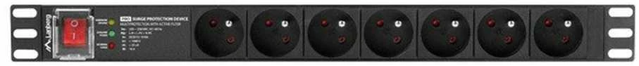 LANBERG PDU Rack pro 19 colių 1U 16A 7x FR lizdai 2m