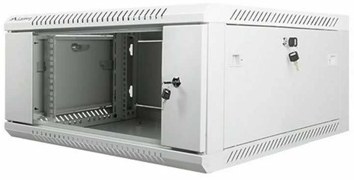 LANBERG WF01-6604-10S sieninis stovas 19 colių išmontuojamas plokščias paketas 4U/600x600mm pilka