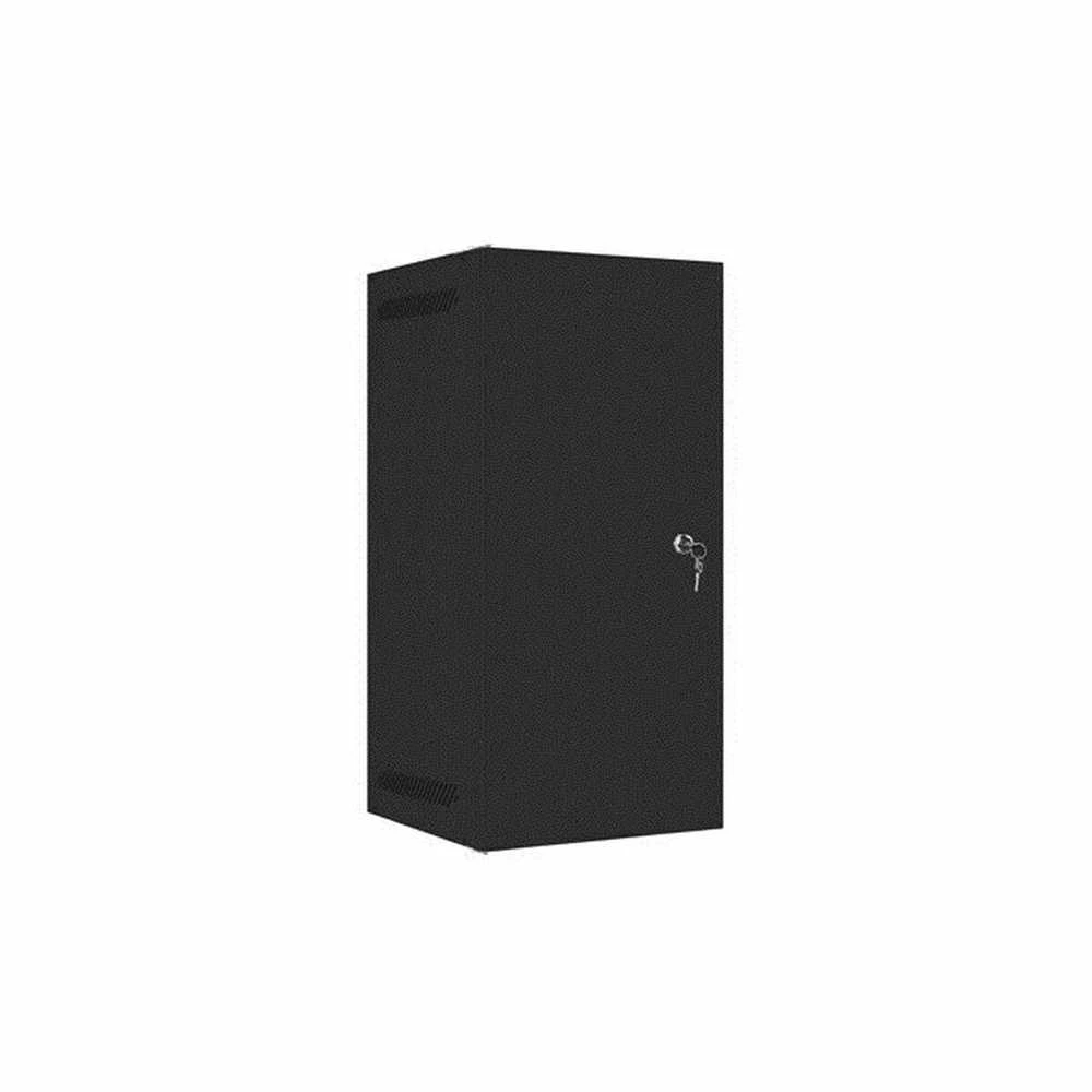 LANBERG Rack spintelė 10 colių sieninis laikiklis 12U 280x310 juodas su metalinėmis durelėmis butas paketas