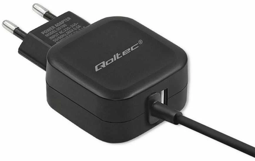 QOLTEC 50190 kintamosios srovės adapteris 17W 5V 3.4A USB+ USB C tipas