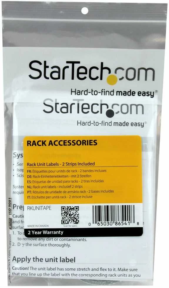 StarTech Taśma su numerami aukščio rack do 49U 2vnt.. (RKUNITAPE)