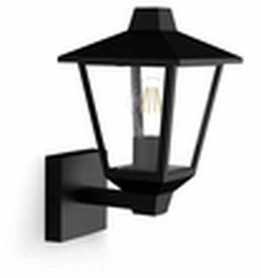 Sieninis šviestuvas Philips Kinno Wall Lights 25W E27 No-bulb, Outdoor wall lighting, Juodas, Metal, IP44, Garden, Patio, I