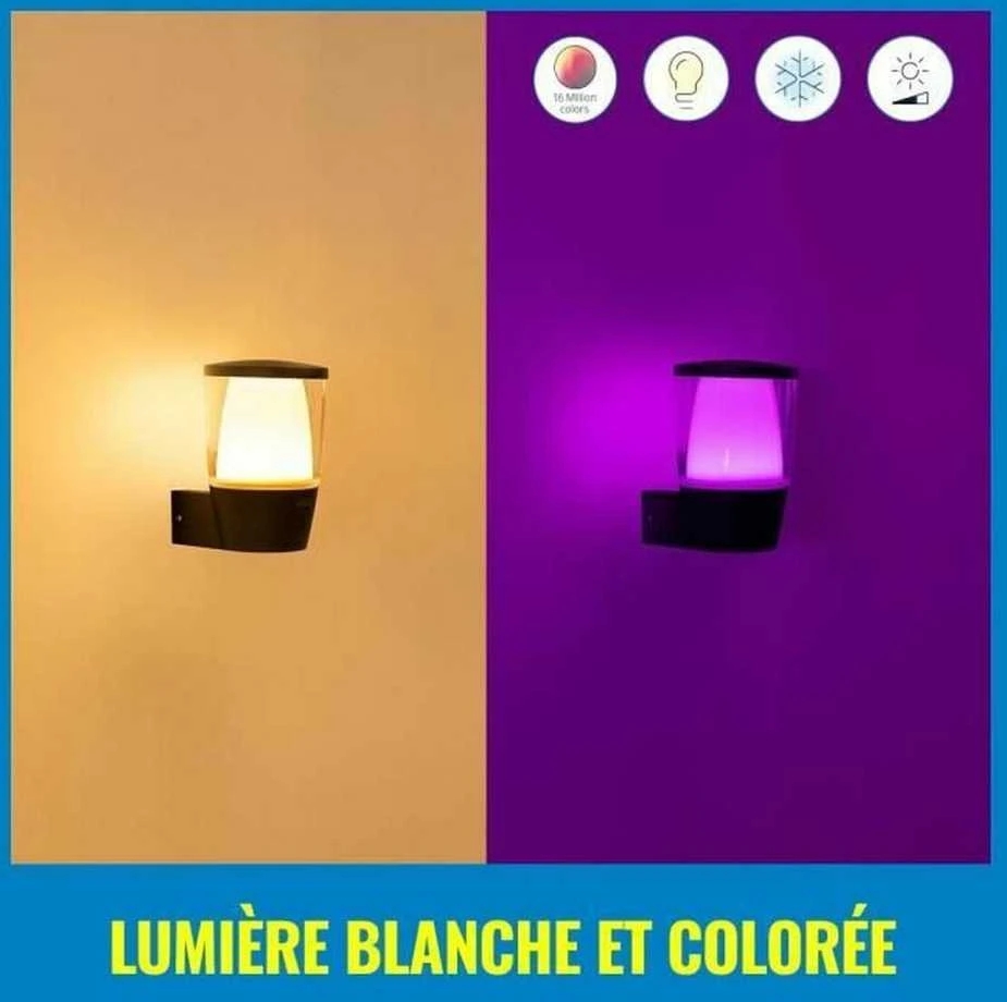 Sieninis lauko šviestuvas WiZ Smart WiFi 8,5 W | 2700–5000 K (RGB)