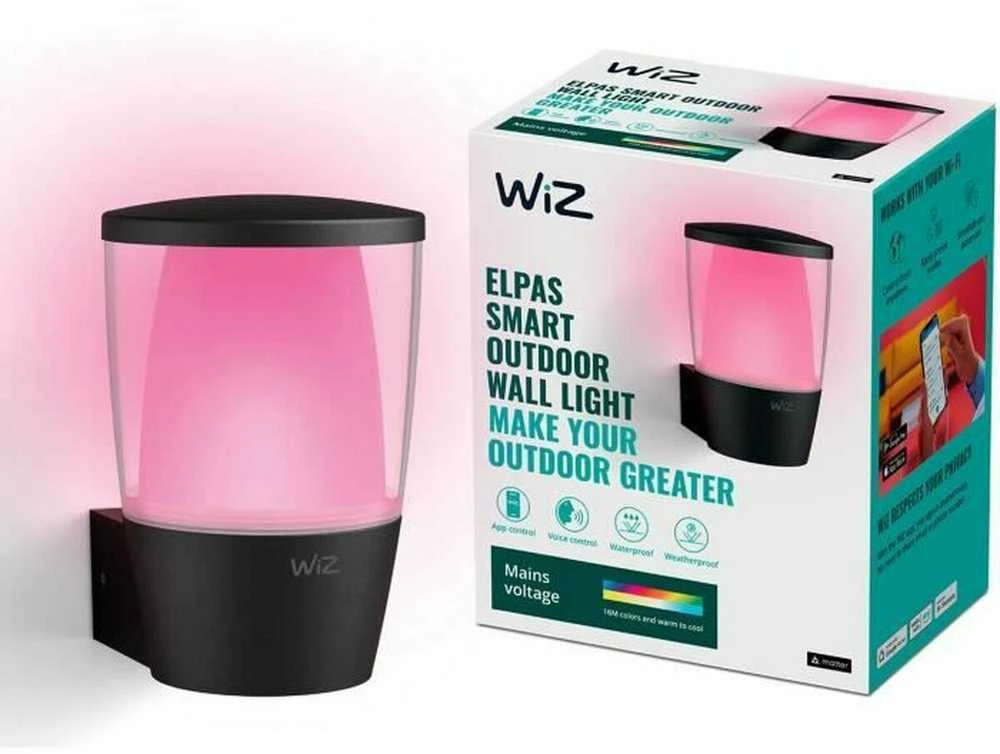 Sieninis lauko šviestuvas WiZ Smart WiFi 8,5 W | 2700–5000 K (RGB)