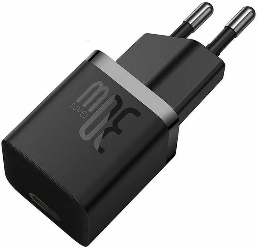 Baseus GaN5 30W su kablem 100W USB-C do USB-C - juoda