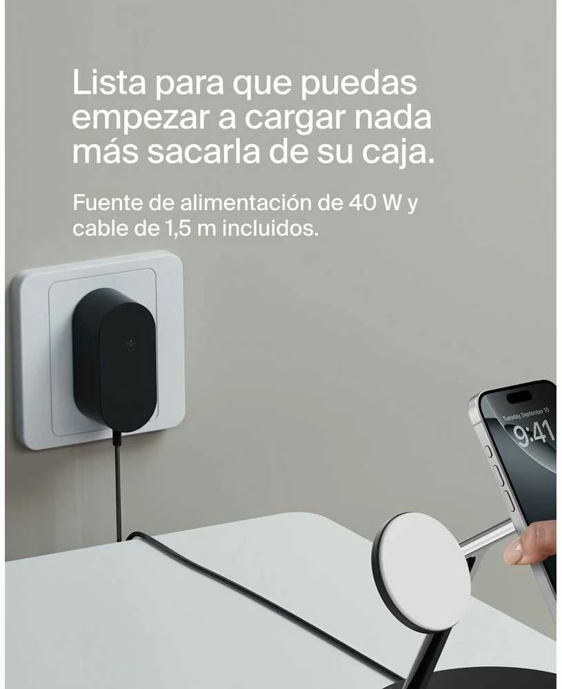 Belkin BoostCharge Pro Headphones, Išmanusis telefonas, Išmanusis laikrodis Juodas USB Wireless charging Fast charging Indoor