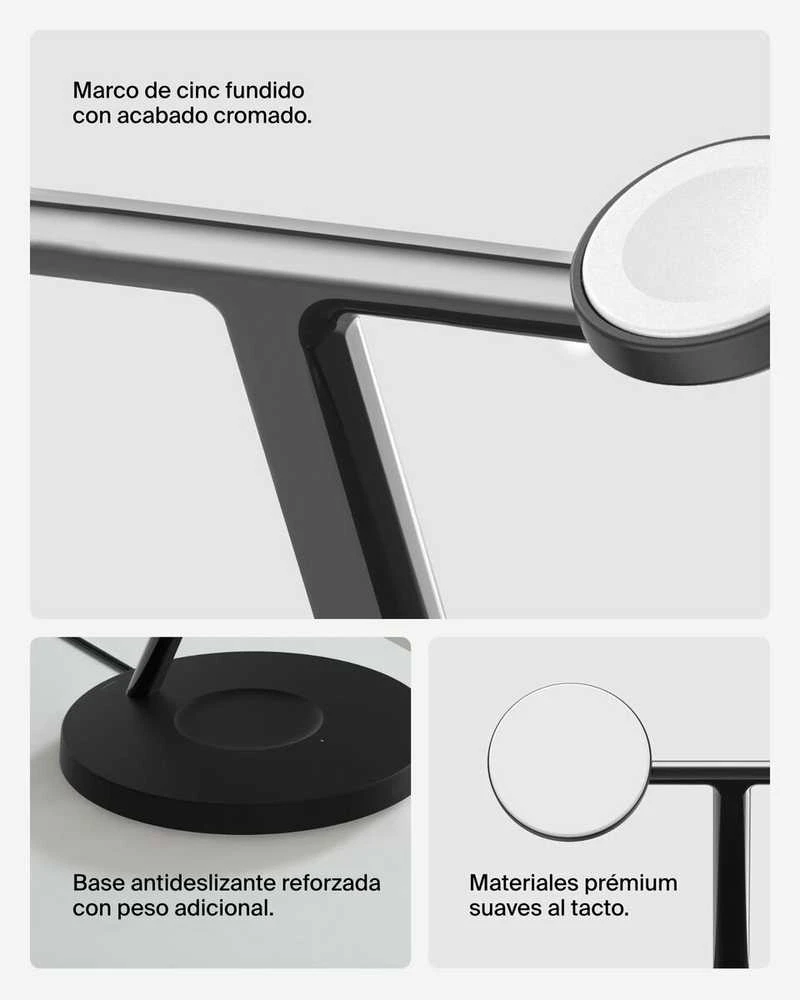 Belkin BoostCharge Pro Headphones, Išmanusis telefonas, Išmanusis laikrodis Juodas USB Wireless charging Fast charging Indoor