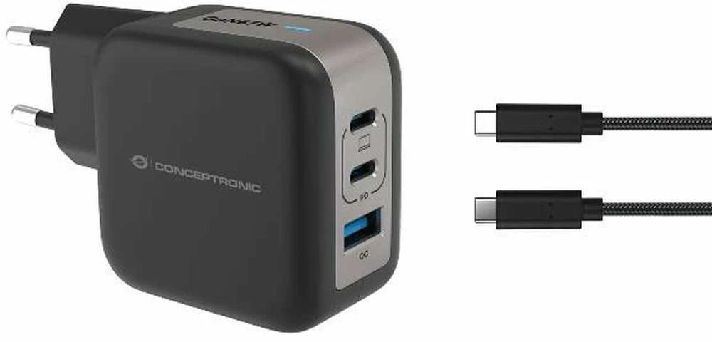 Carruzzo Conceptronic ALTHEA17B mobiliojo įrenginio kroviklis Universalus Juoda AC Spartusis įkrovimas Vidaus