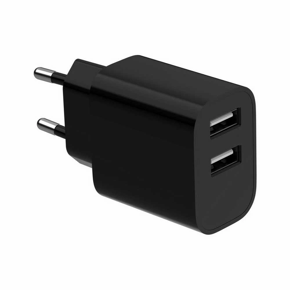 Gembird 2xUSB-A 5V 2.4 A juoda