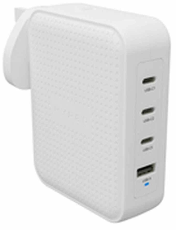 „Hyper HyperJuice“ 145 W USB-C GaN kelioninis įkroviklis su 4 prievadais - Juodas