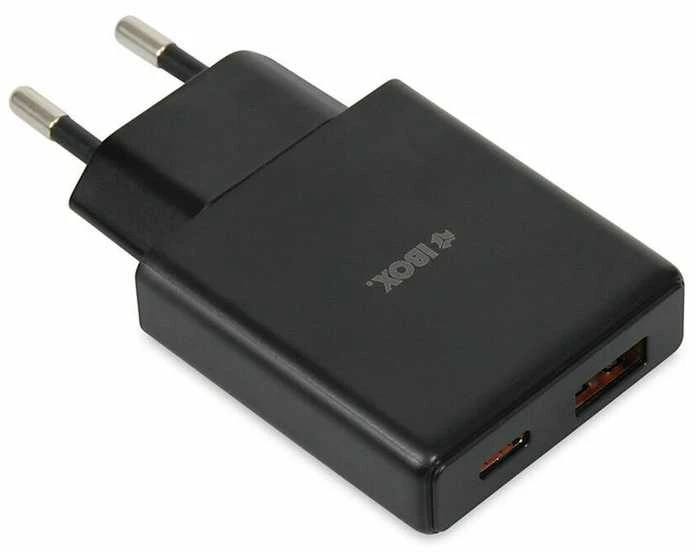 iBOX C-43 Slim GaN PD30W Wall charger, Juodas