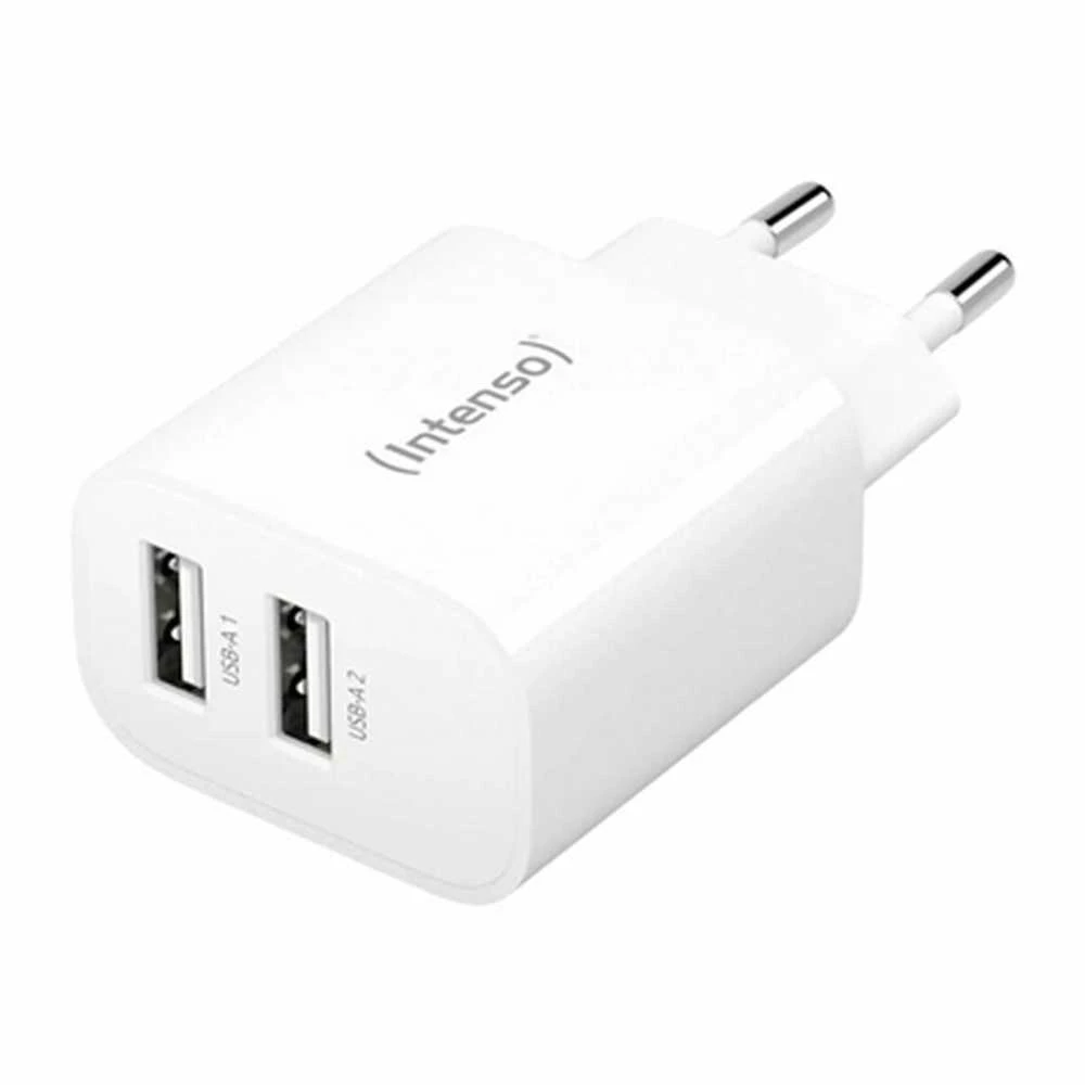 Įkroviklis Intenso W24AA Power Adapteris 2x USB-A 24W Baltas (7802412)