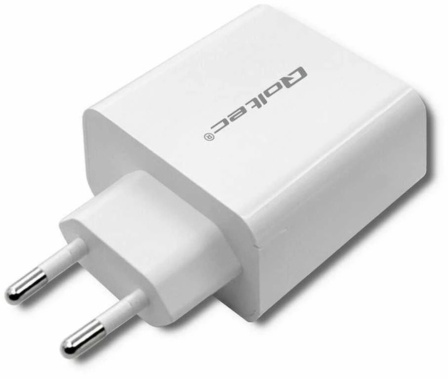 QOLTEC 51718 Įkroviklis 42W 5-20V 2.4-3A USB tipas C PD USB Baltas