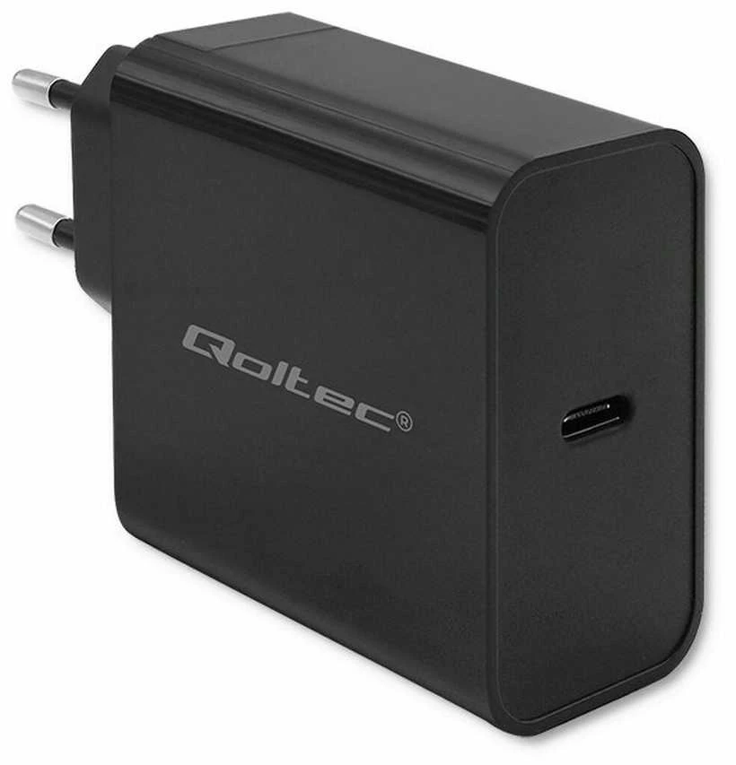 Maitinimo Adapteris - Qoltec 52379 65W PD Įkroviklis USB-C Juodas