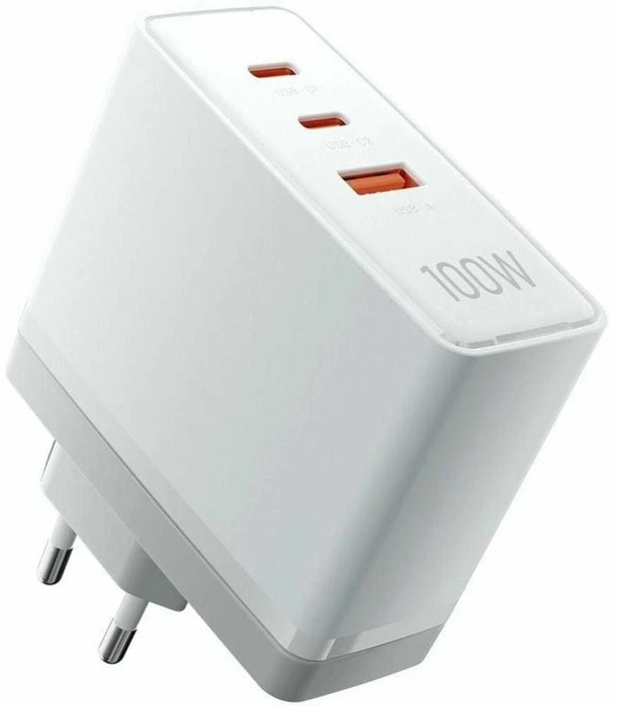 Vention Sieninis įkroviklis, ventiliacija, FEGW0-EU, 2xUSB-C, USB-A, 100W/100W/30W, GaN (balta)