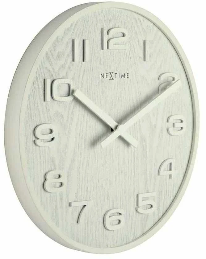 Laikrodis NEXTIME 3096WI. Laikrodis ścienny, Kolor balta. Unisex.