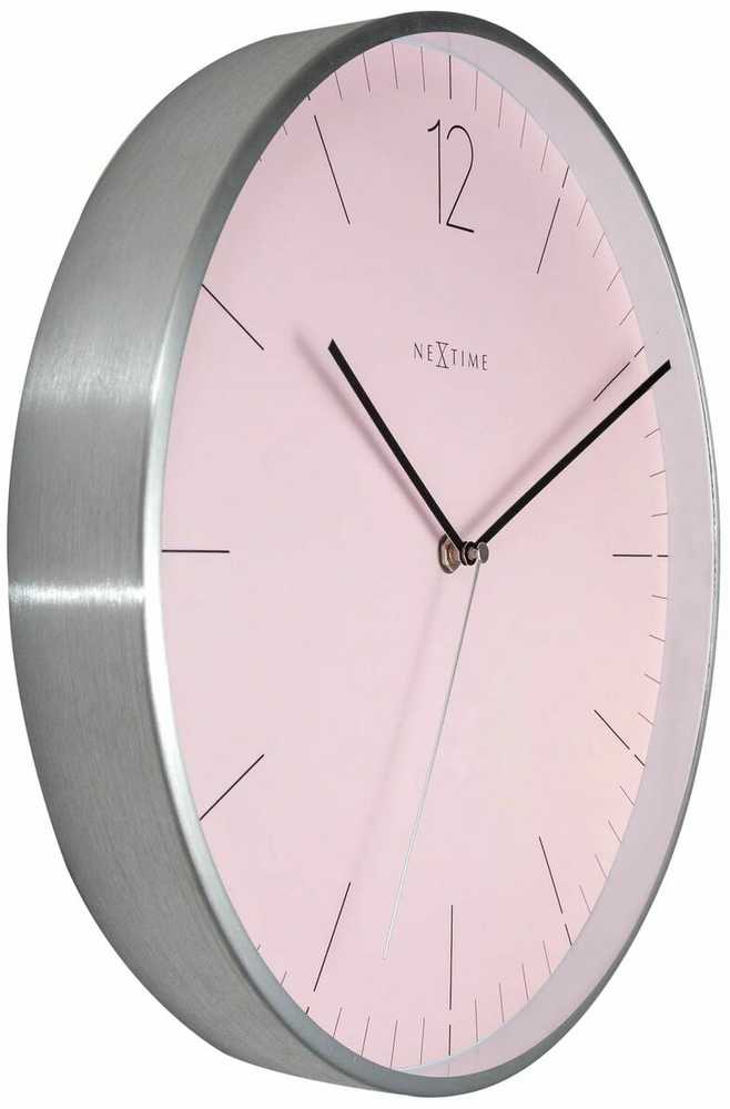 Laikrodis NEXTIME 3254RZ. Laikrodis ścienny, Kolor rožinė. Unisex.