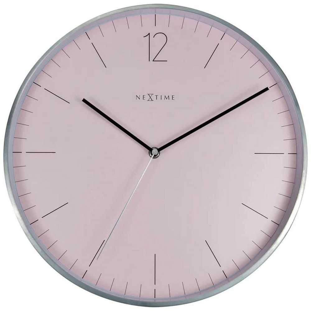 Laikrodis NEXTIME 3254RZ. Laikrodis ścienny, Kolor rožinė. Unisex.