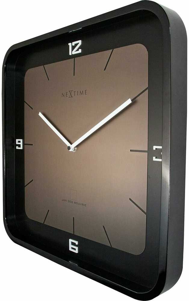 Laikrodis NEXTIME 3518ZW. Laikrodis ścienny, Kolor auksinė. Unisex.