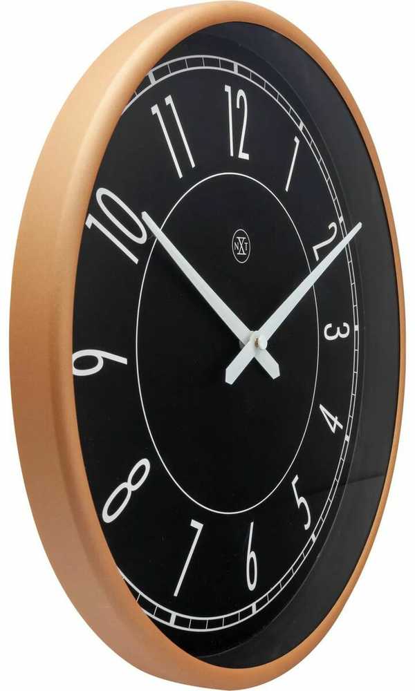 Laikrodis NEXTIME 7331. Laikrodis ścienny, Kolor juoda. Unisex.