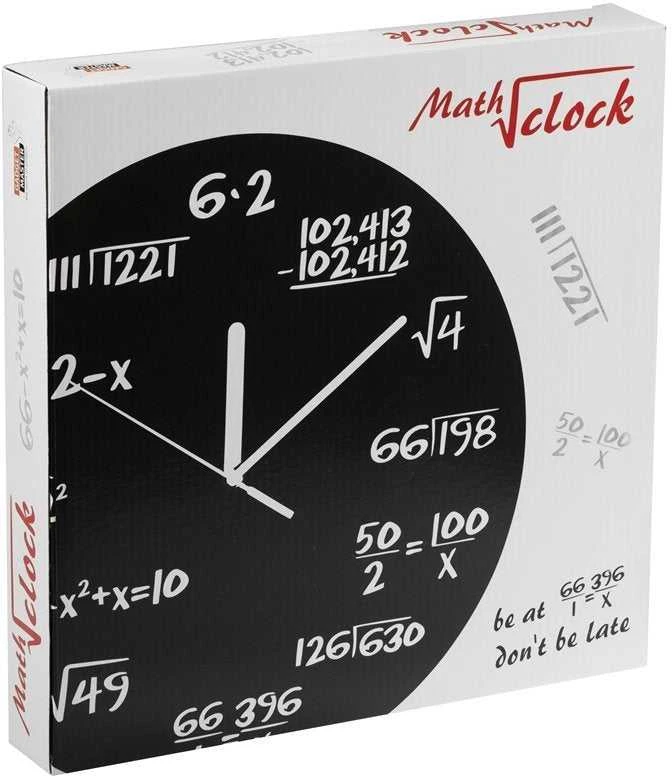 Upominkarnia Klasikinis juodas universalus matematinis laikrodis