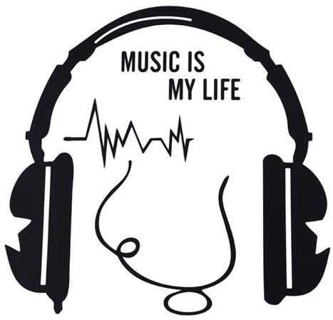 GiftWorld MUSIC IS MY LIFE jungiklio lipdukas