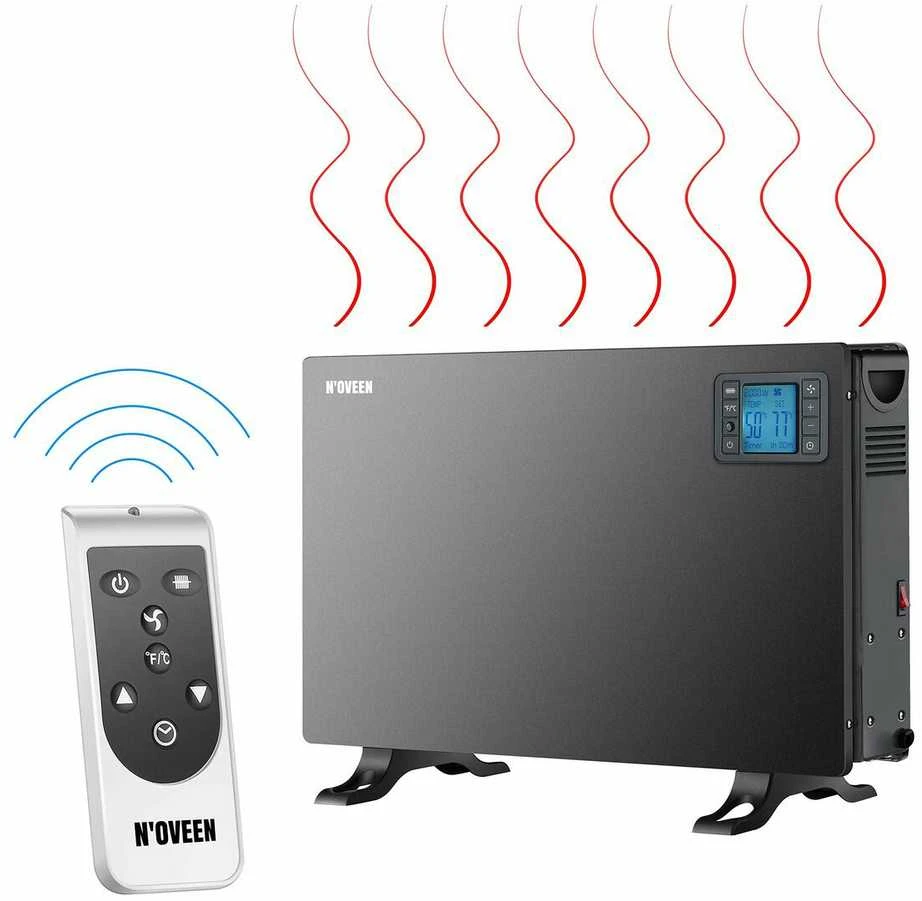 Oem CH7100 LCD SMART Juodas N'OVEEN konvektorius šildytuvas